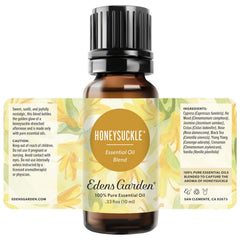 Gift-ready packaging for honeysuckle essential oil blend