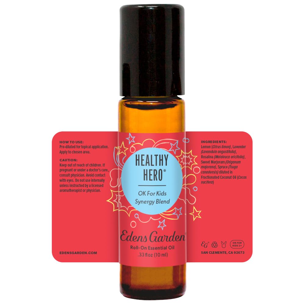 Calm, aromatherapy scene featuring Healthy Hero blend