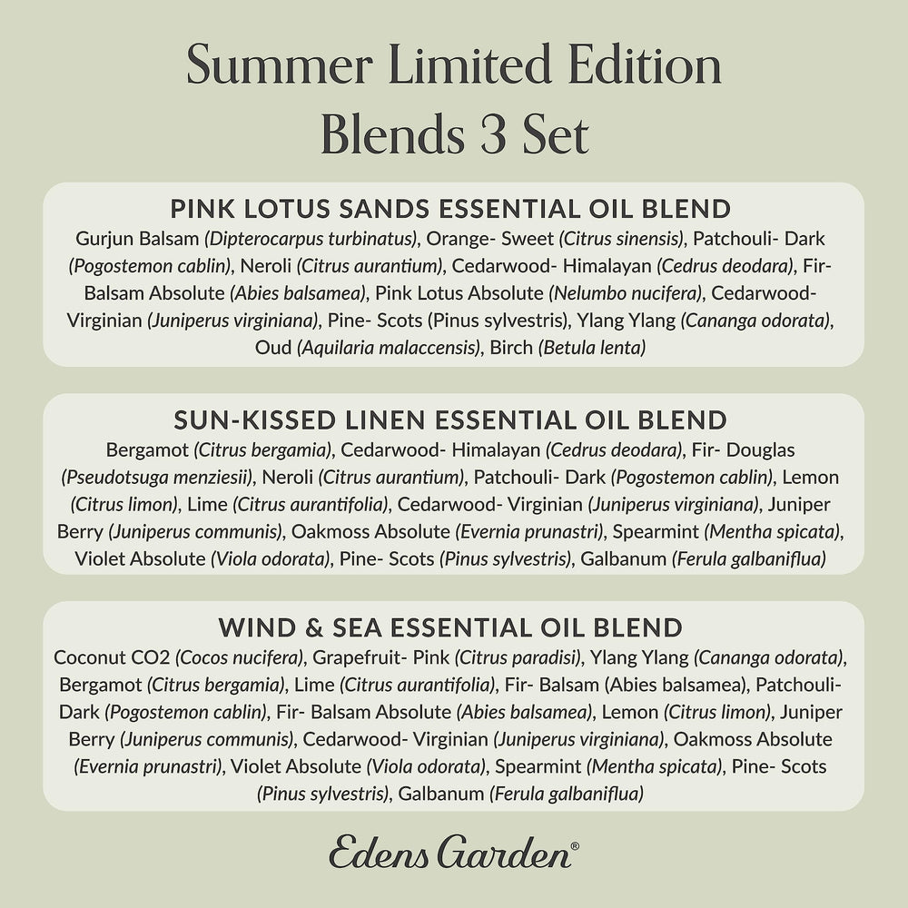 Lifestyle scene with diffuser and Edens Garden essential oils in home