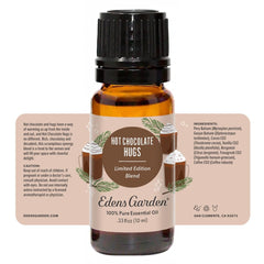 10 ml bottle of Hot Chocolate Hugs essential oil blend