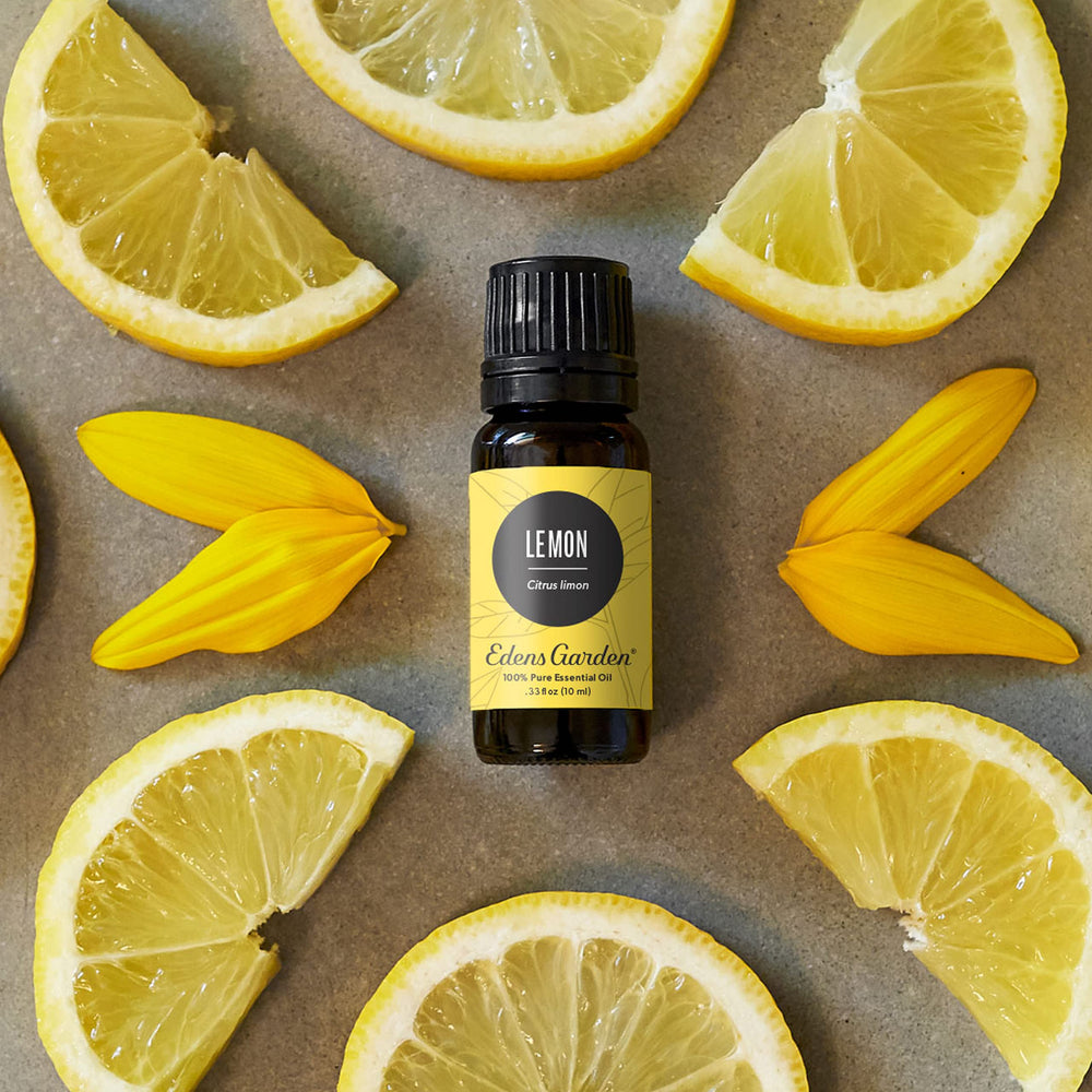 Lemon essential oil used in a diffuser