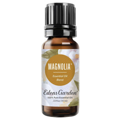 Front view of Edens Garden Magnolia Essential Oil Blend bottle 10 ml