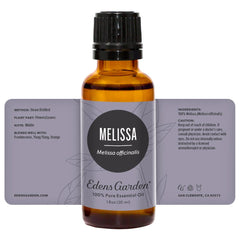 GC-MS report certificate for Melissa essential oil batch