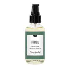 Edens Garden Muscle Relief Bath and Body Oil bottle