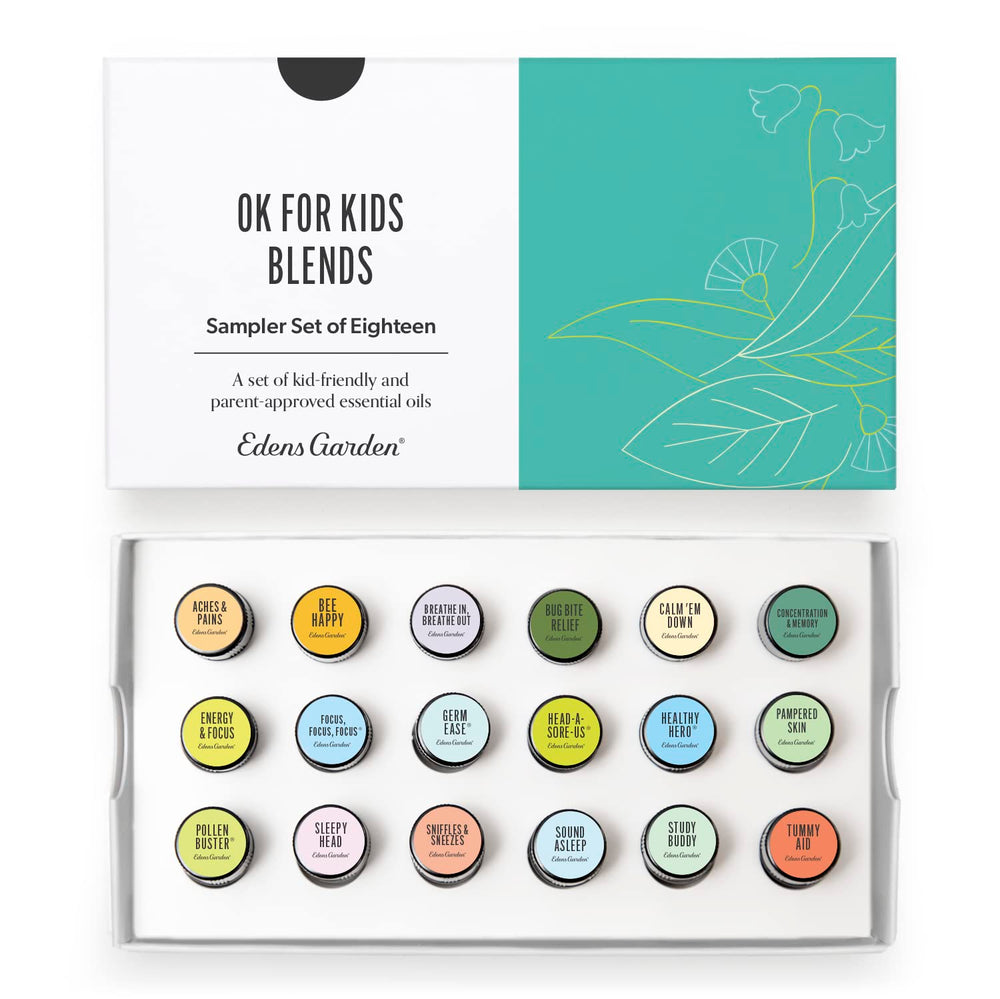 Edens Garden OK For Kids 18-Set Sampler box with all 18 bottles