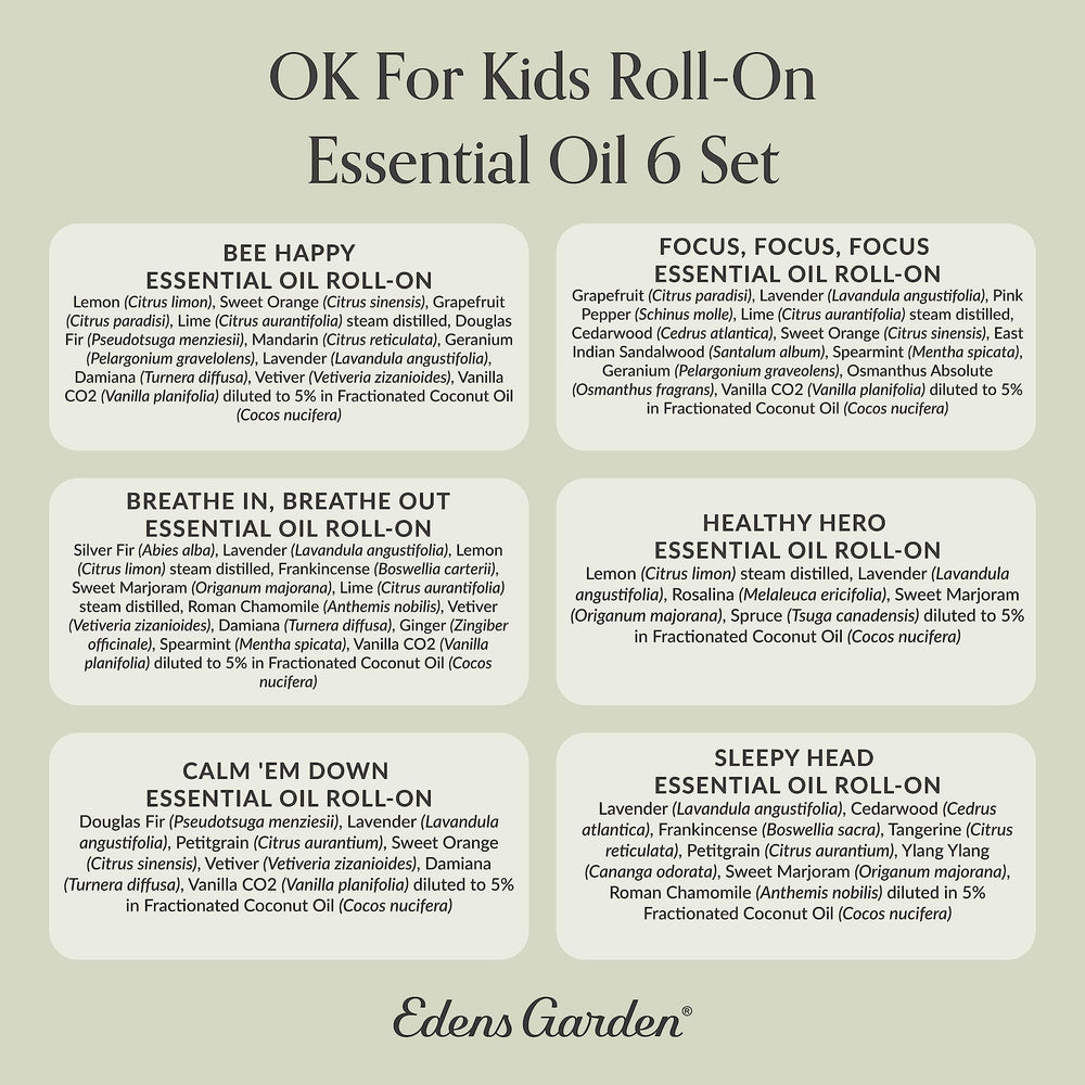 Finished OK For Kids Roll-On Set with packaging and easy application