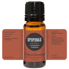 GC-MS certificate and batch information for Opoponax oil