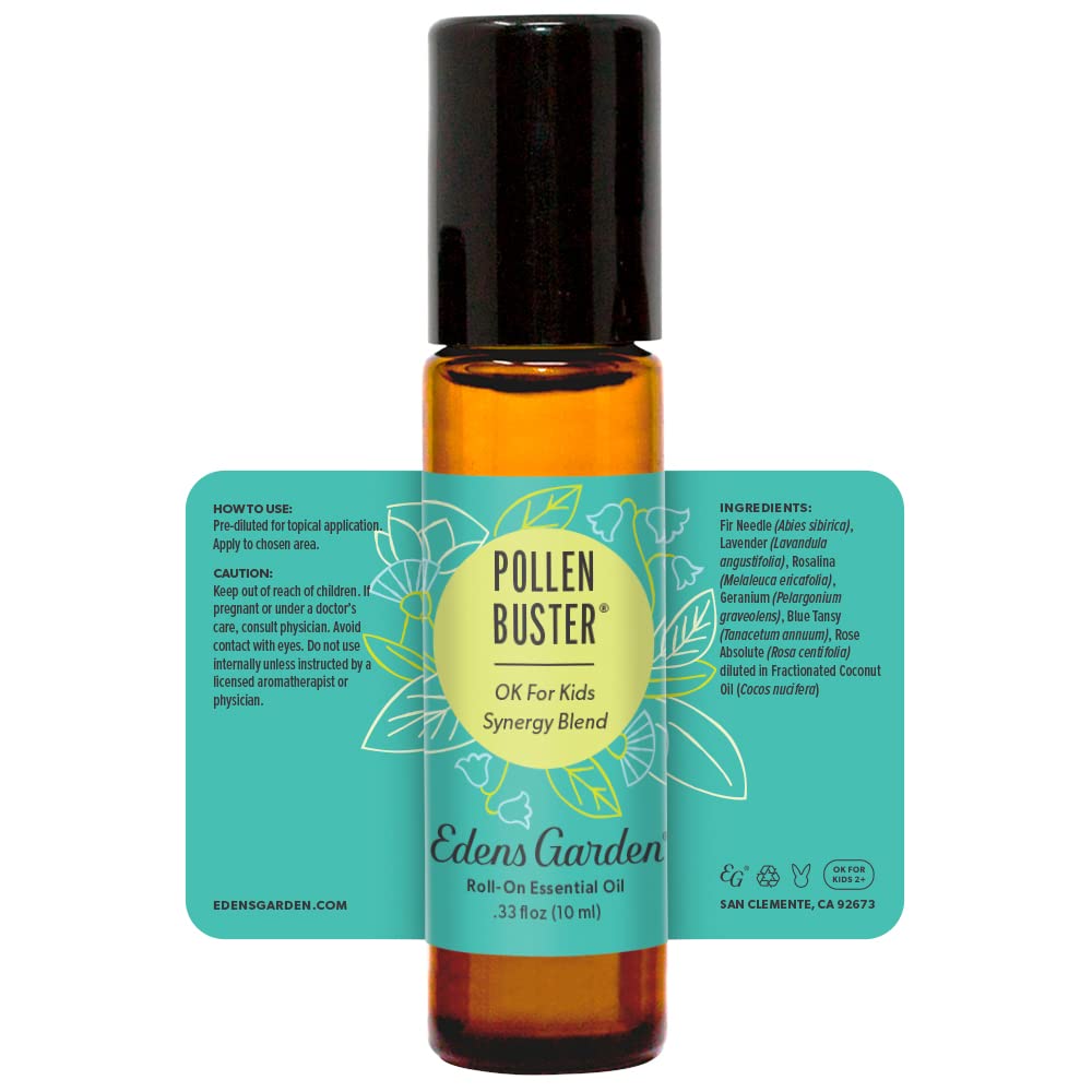 Lifestyle shot of Pollen Buster used in self-care