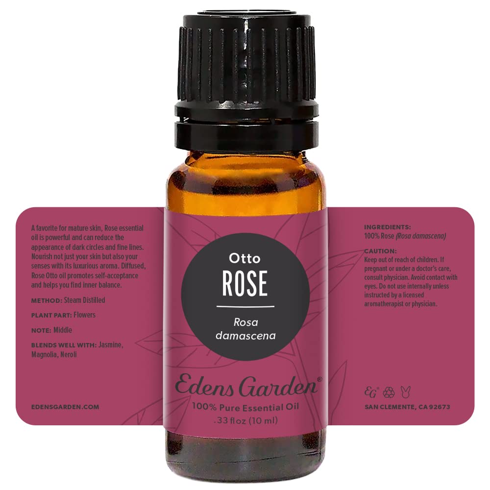 Edens Garden packaging of Rose Otto essential oil