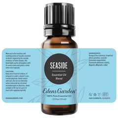 Lifestyle shot: diffuser and Seaside blend in a peaceful space