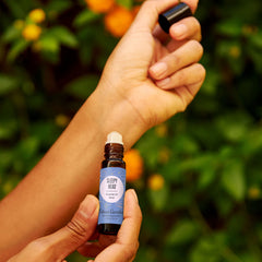 Close up of Sleepy Head 10 ml essential oil roll on