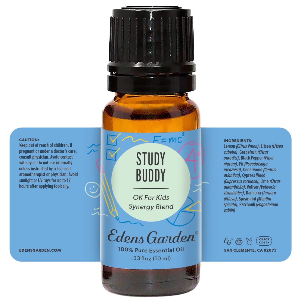 Edens Garden Study Buddy product packaging and bottle