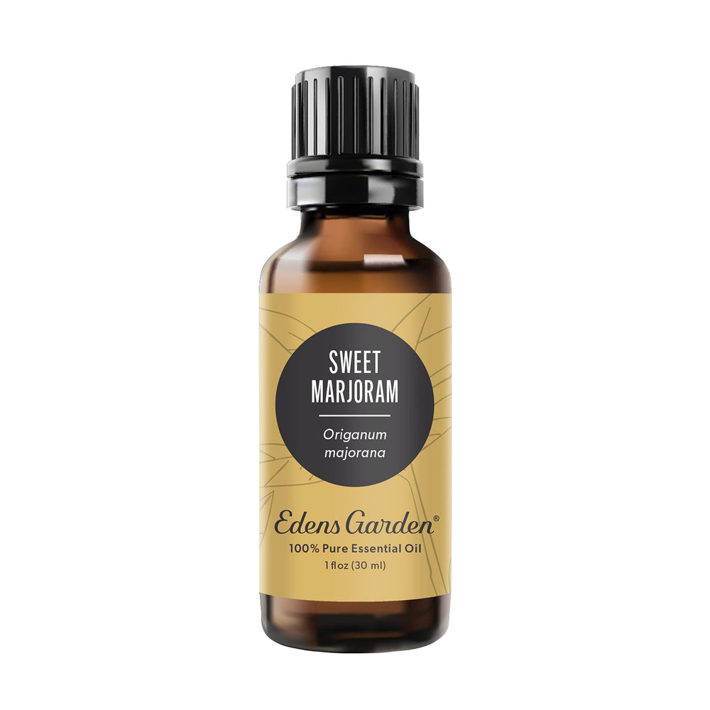 Edens Garden Sweet Marjoram essential oil bottle 30 ml front view