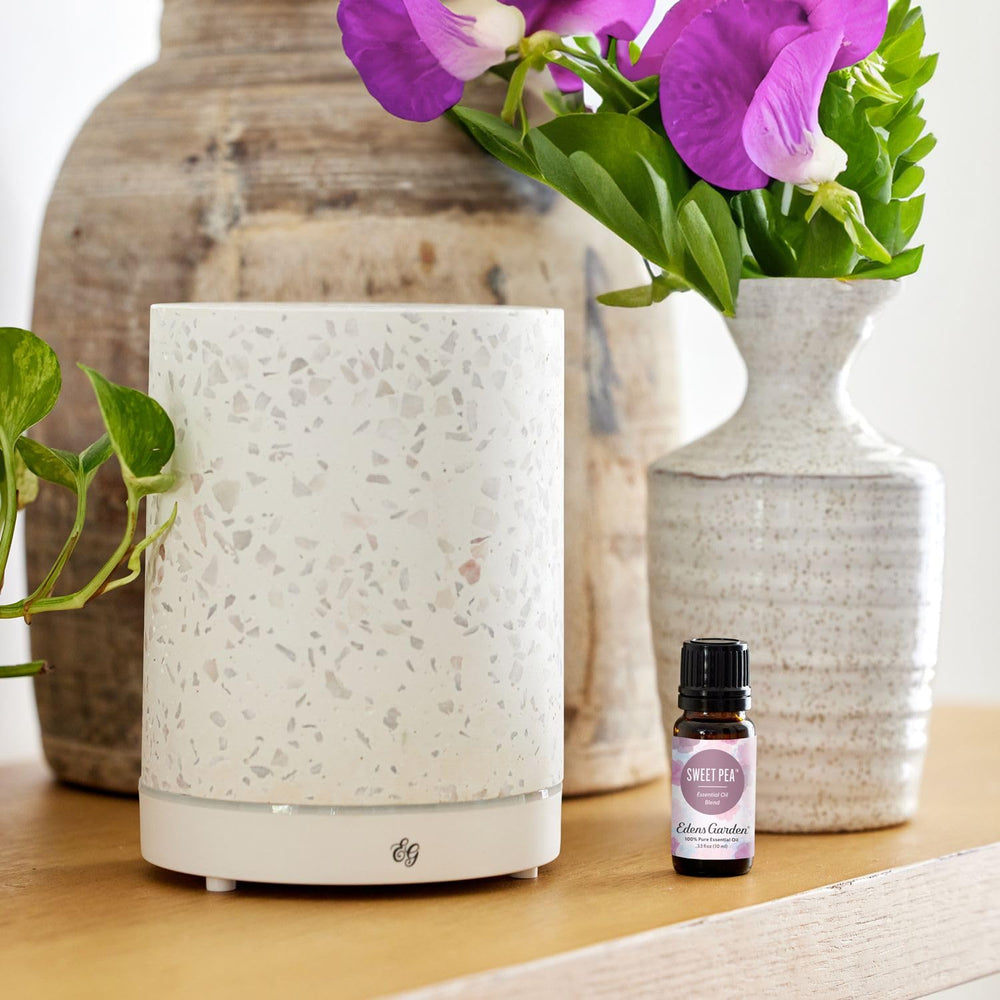 Edens Garden Sweet Pea essential oil bottle label