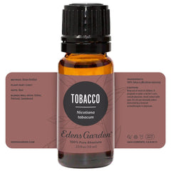 Edens Garden Tobacco Absolute packaging and GC-MS certificate.