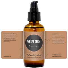 Overall Edens Garden Wheat Germ Carrier Oil packaging and bottle