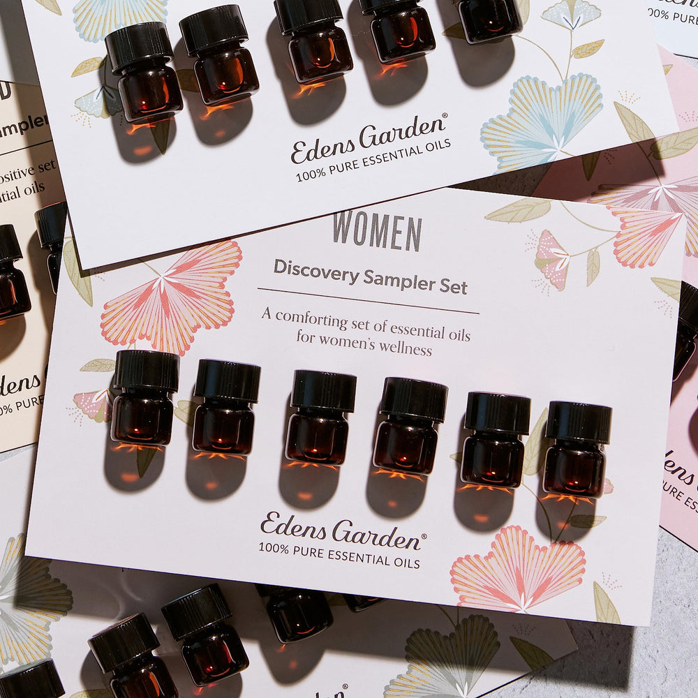 PMS support blend label from the Edens Garden sampler