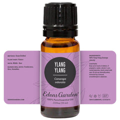 Relaxing aromatherapy scene featuring Ylang Ylang oil