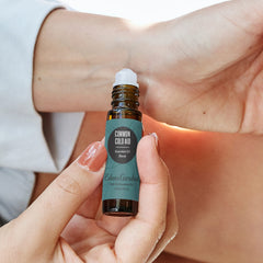 Common Cold roll-on bottle close-up with label