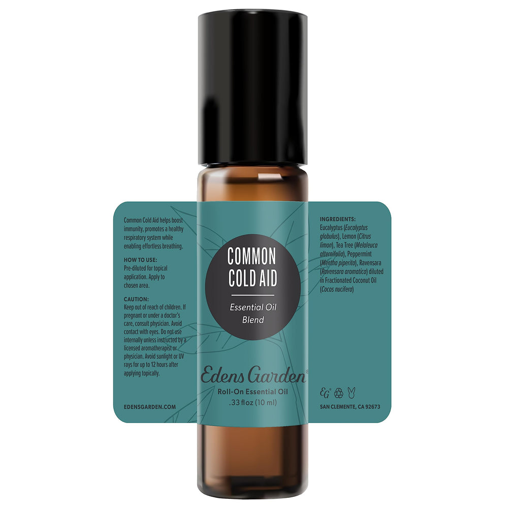 10 ml (0.33 fl oz) bottle of Common Cold blend