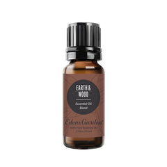 Earth & Wood Essential Oil Blend bottle with label