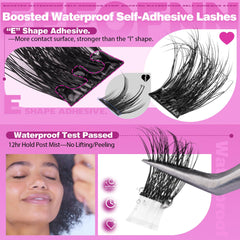 Eefofnn easy, beginner-friendly application for a fluffy lash look.