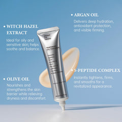 Bottle highlighting olive and argan oils for nourished skin