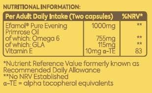 Efamol Evening Primrose Oil capsules (500mg) close-up