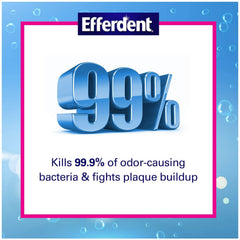 Dentures stay fresh and clean after using Efferdent