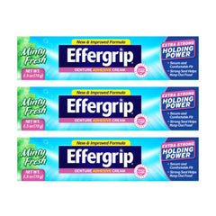 Effergrip Denture Adhesive Cream tube labeled zinc-free