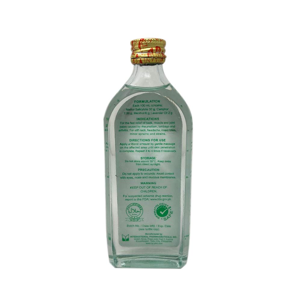 Application of Efficascent Oil on skin for relief