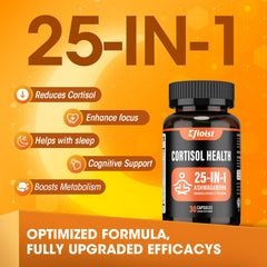 Hormonal balance and cortisol support illustration