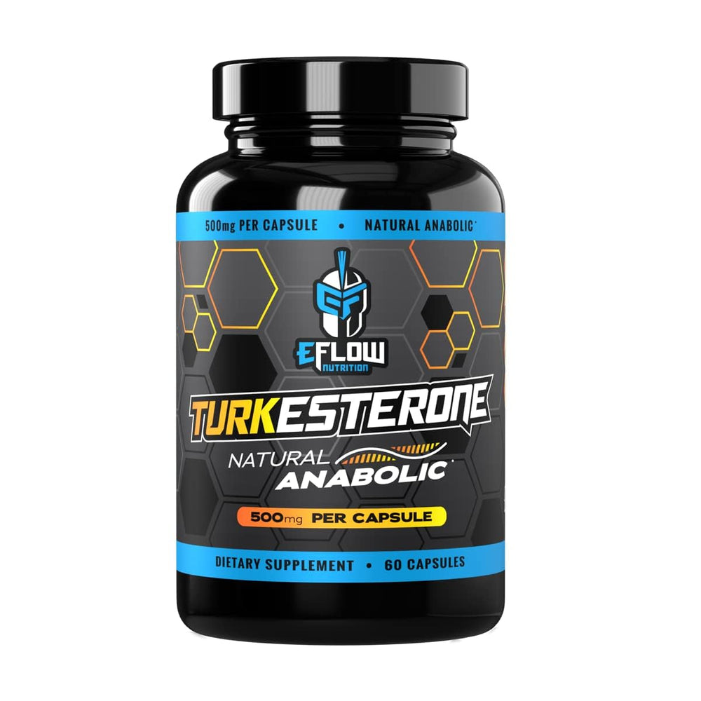 Hero image of eFlow Turkesterone supplement bottle for men (60 capsules)