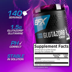 Unflavored glutamine powder texture