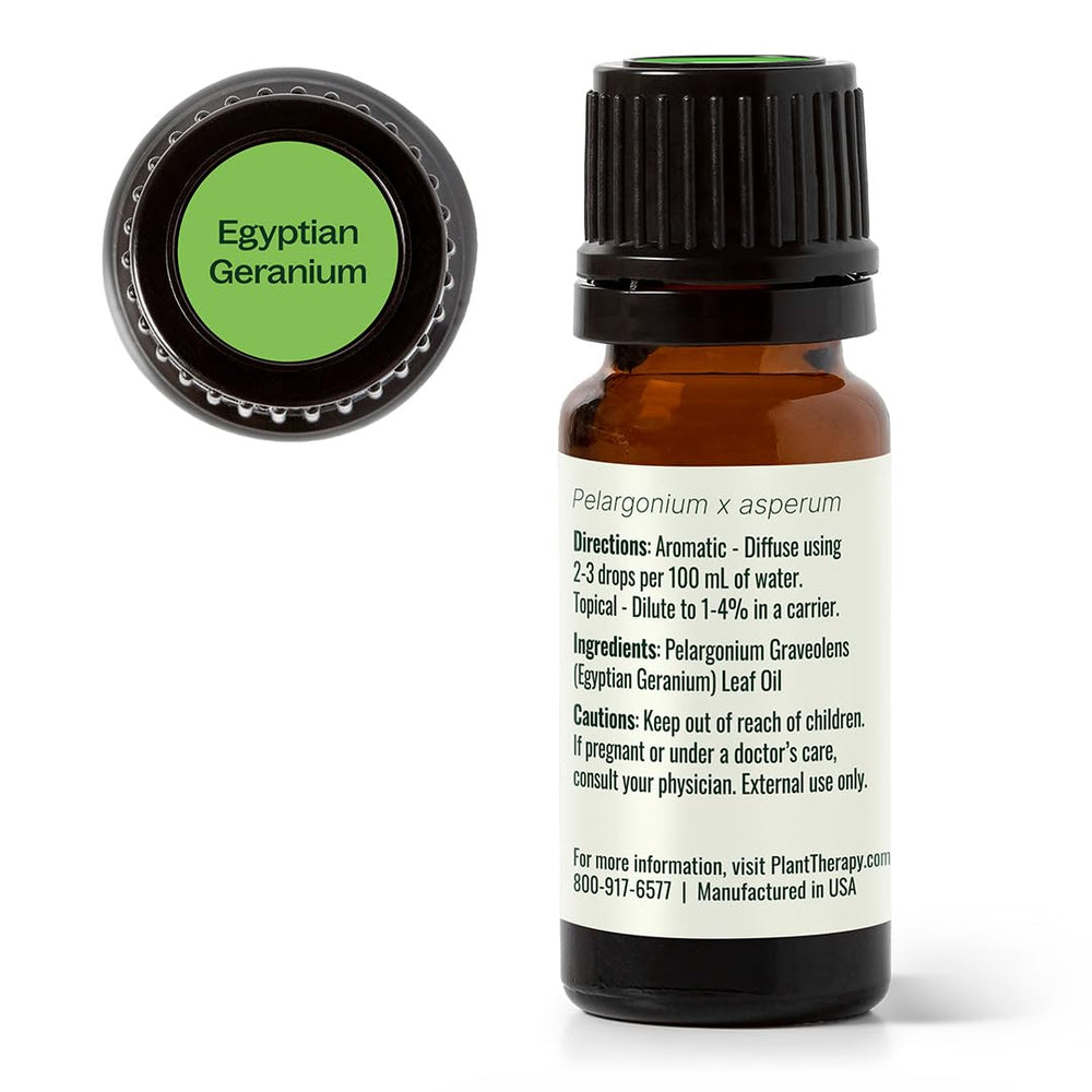 Aromatherapy diffuser with geranium oil and soothing setup