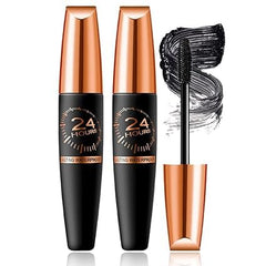 EHAUTO Silk Fibre Mascara bottle showing waterproof formula for all-day definition.