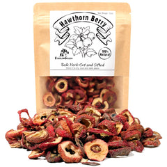 Dried Hawthorn Berry bulk herb - front view
