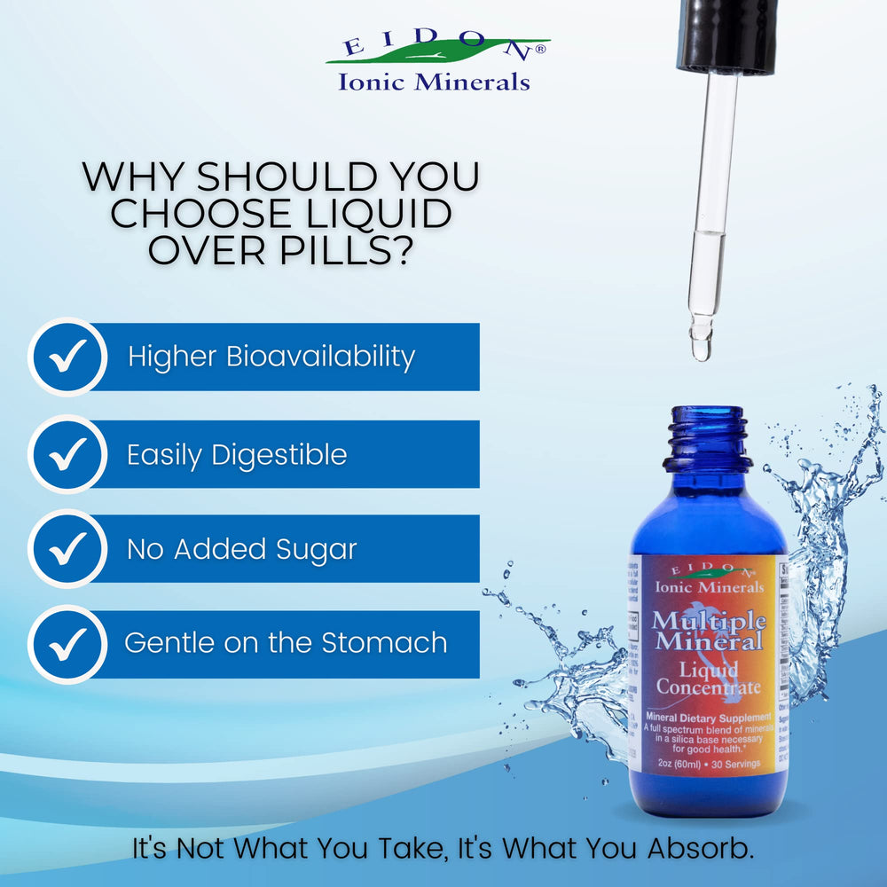 Water with Eidon minerals being added