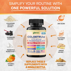 Eight-in-one wellness boost label