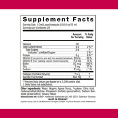 Nutrition and ingredient panel on ELASTEN packaging