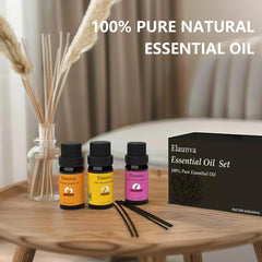 Lemon essential oil 10ml bottle in Elaunva set