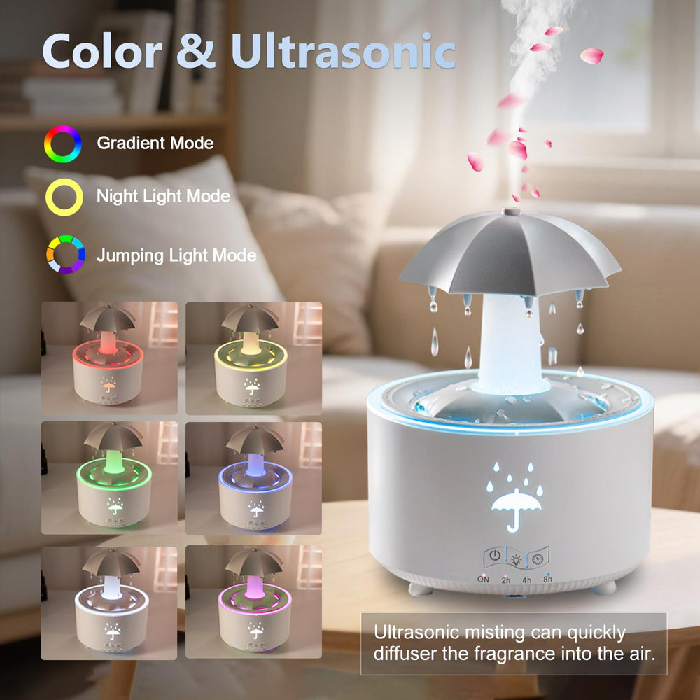 Elcxsla diffuser 7-color mood light creates cozy ambience