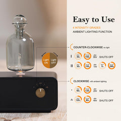 EldEast Aromatherapy Diffuser quiet-atomization creates subtle fragrance without disturbance.