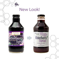 Bottle shot of Elderberry Queen Organic Elderberry Syrup 24oz