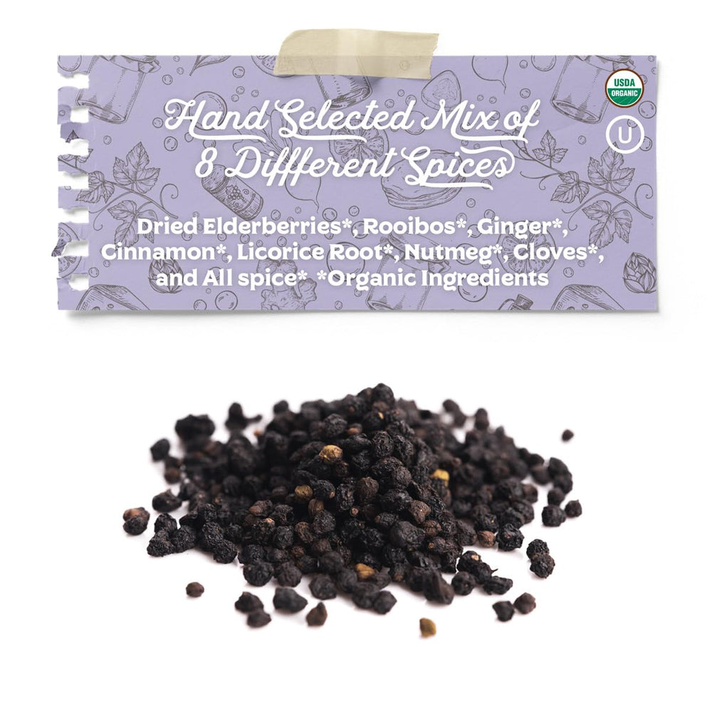 Elderberry spice blend package for kit