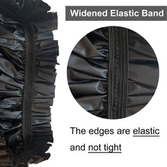 ELEBOX comfy elastic-band shower cap with soft fit for comfortable wear