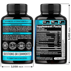Electrolyte tablets bottle labeled Made in USA