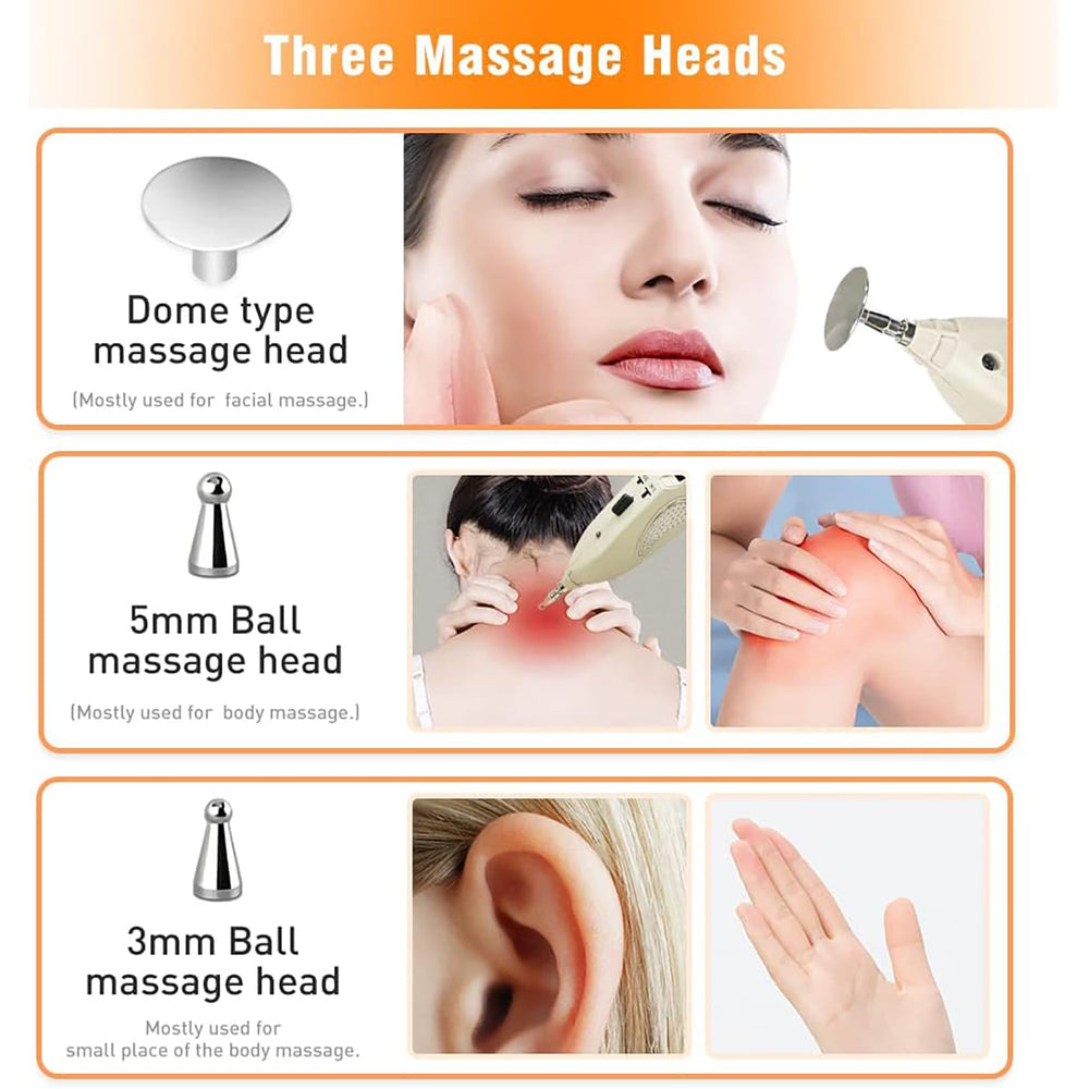 Ear massage head attachment