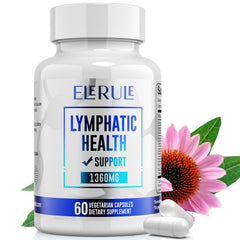ELERULE Lymphatic Support supplement bottle with 60 capsules