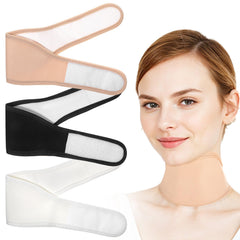 White ElevateTech castor oil neck pack front view